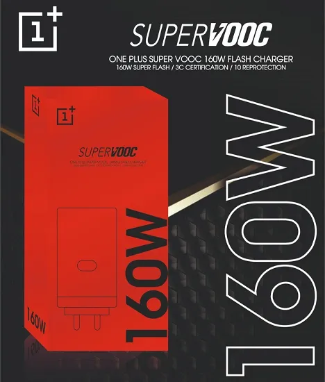 ONEPLUS SUPER VOOC 160W FAST CHARGING