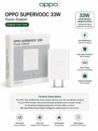 OPPO SUPER VOOC 33W POWER ADPTAR