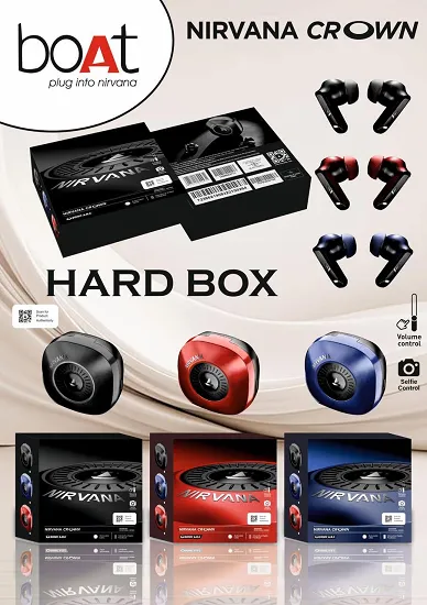 BOAT CROWN HARD PACKING EARBUDS