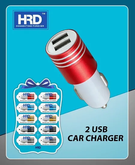 NEW HRD CAR ADPTOR DUBBLE USB