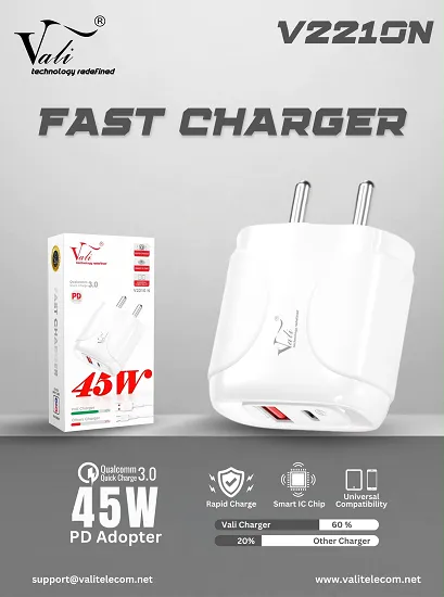 VALI V2210N 45W FAST CHARGER