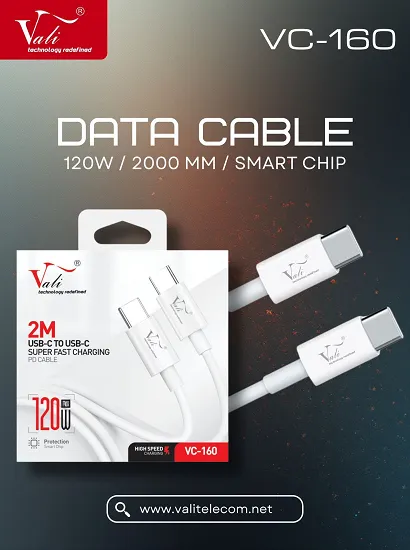 VALI VC -160 C TO C 2 MITRE 120W FAST CHARGING CABLE