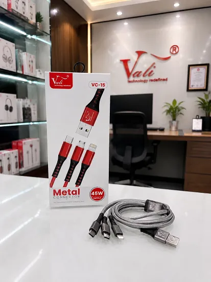 VALI VC-15 3IN1 45W FAST CHARGING CABLE